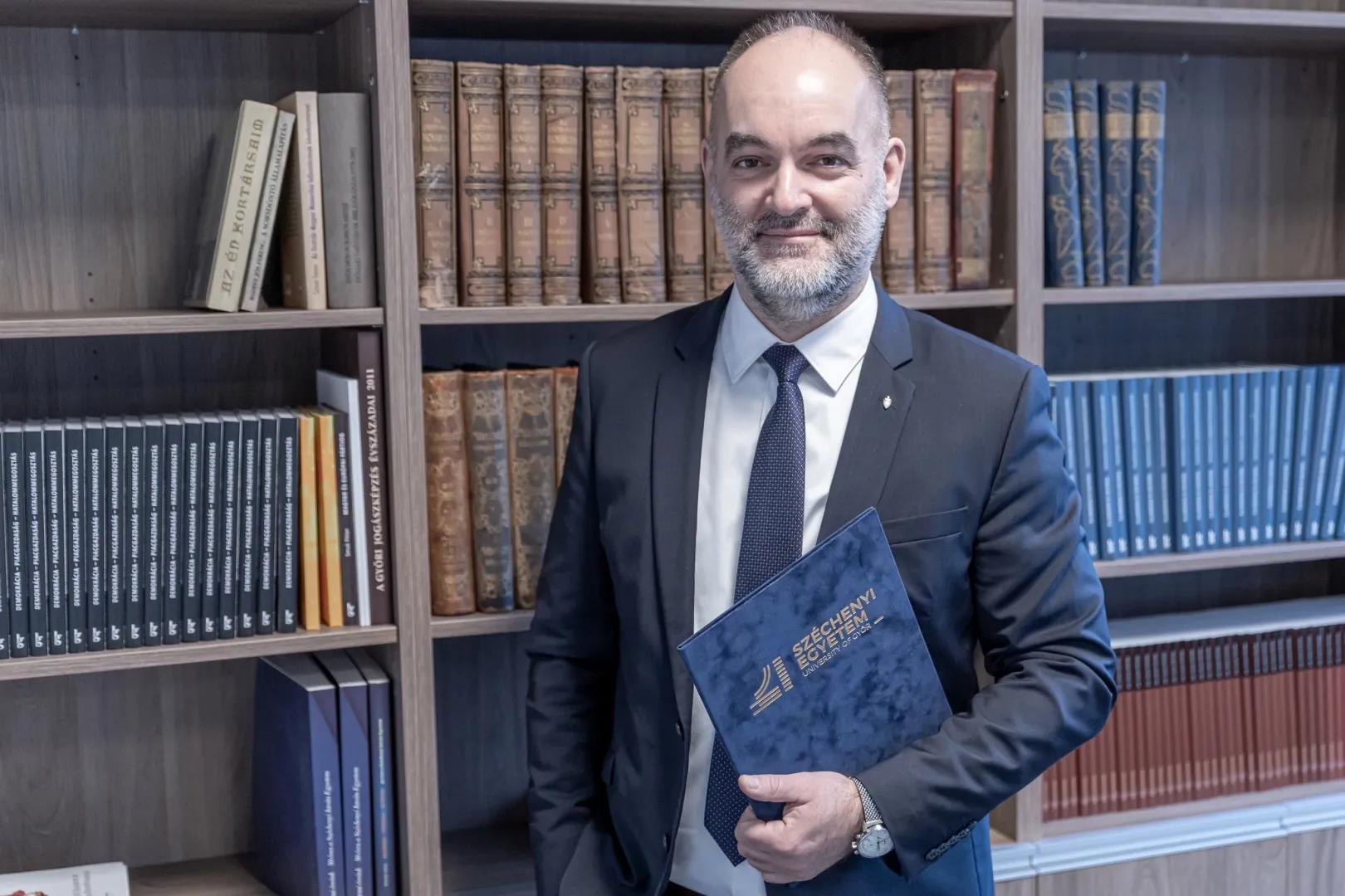 Prof. Dr Péter Smuk, Dean of the Faculty of Law and Political Sciencesin Győr, believes that the PhD programme benefits both Győr and the region. (Photo: András Adorján)